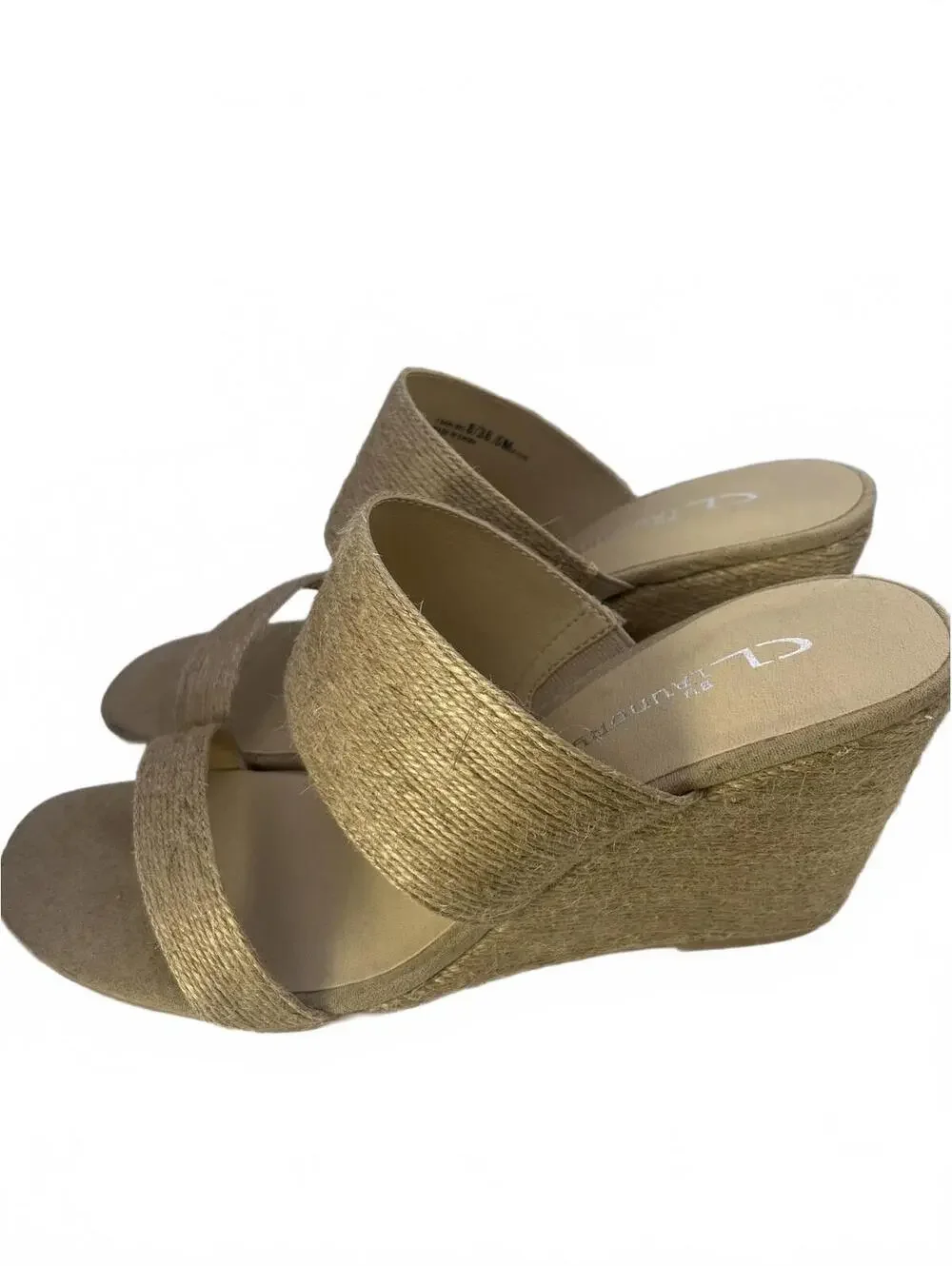 Chinese Laundry Jute Wedge Sandals Women's Size 8.5 Beige CL by Laundry NWOT